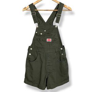 Vintage Revolt Shortalls Jean Overalls Shorts Juniors Green 90s Y2K Dungaree‎